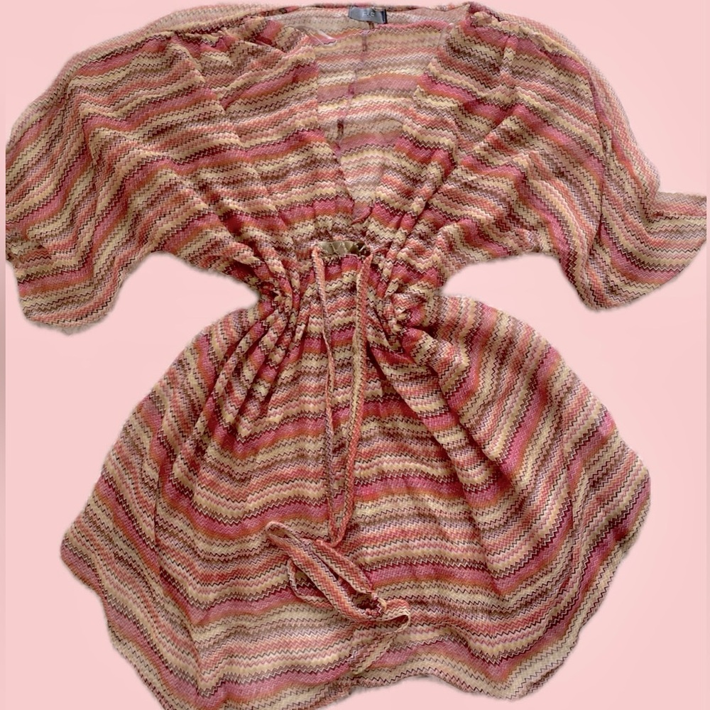 Bohemian Patterned Beach Coverup